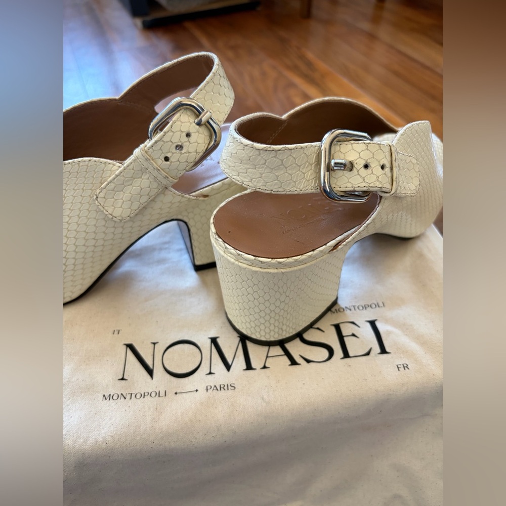 Nomasei - Baghera Sandals - Embossed Pompeii White - Picture 6 of 11